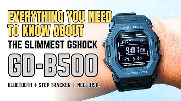 Casio G-Shock GDB500 Review: Everything you need to know, pros and cons, step tracker gshock GD-B500