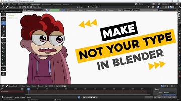 (hindi) how to make videos like not your type | blender 2d animation tutorial | Animatechz