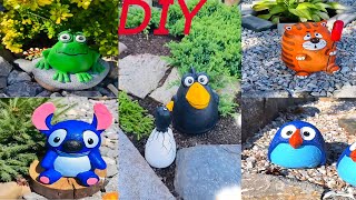 It&#39;s easy - Top 5 DIY ideas with cute animals to decorate your garden / Cement ideas at home