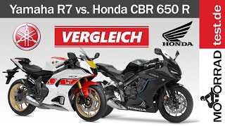 Vergleich Yamaha R7 vs Honda CBR 650 R