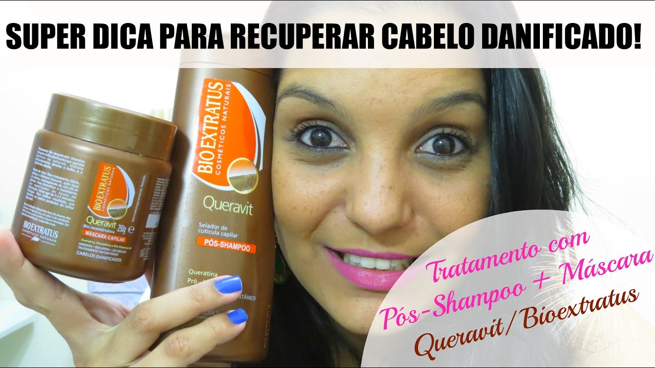 Pós-Shampoo para Recuperar cabelo Danificado, Elástico, Quebrado ...
