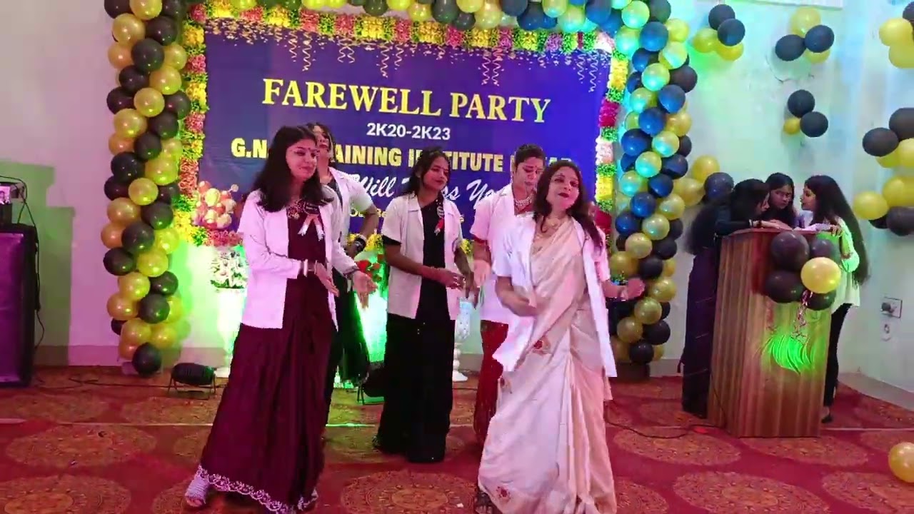 Farewell group dance performance// Batch:-2020-23,gnm training institute, buxar 
