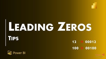 How to Add Leading Zeros in Power BI