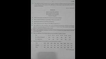 Fourth semester Calicut University B.Com Quantitative technics for business Previous question paper