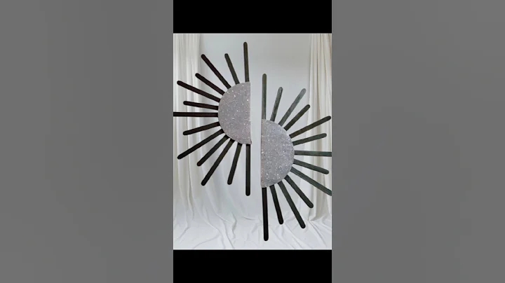 DIY Ice Cream Sticks Wall Hanging #shorts #diy #craftidea #decor #ytshorts #popsiclesticks #wastediy