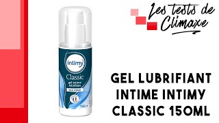 Test d'un gel lubrifiant intime Intimy classic 150ml