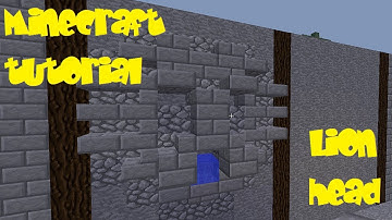 Minecraft tutorial: Wall decor- Lion head