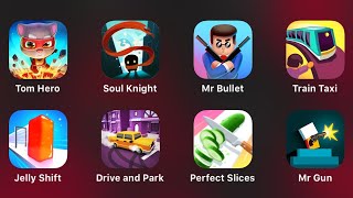 Tom Hero, Soul Knight, Mr Bullet, Train Taxi, Jelly Shift, Drive and Park, Perfect Slices, Mr Gun screenshot 5