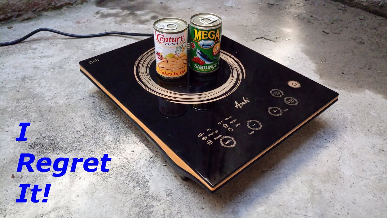 Canned food vs induction cooktop YouTube