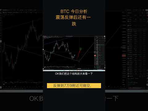 5.21比特币走势分析：比特币7.7万附近震荡反弹未形成向上趋势，结构上需再走一笔完成调整，震荡后看上涨，建议等待关键位置开单（比特币合约交易）军长