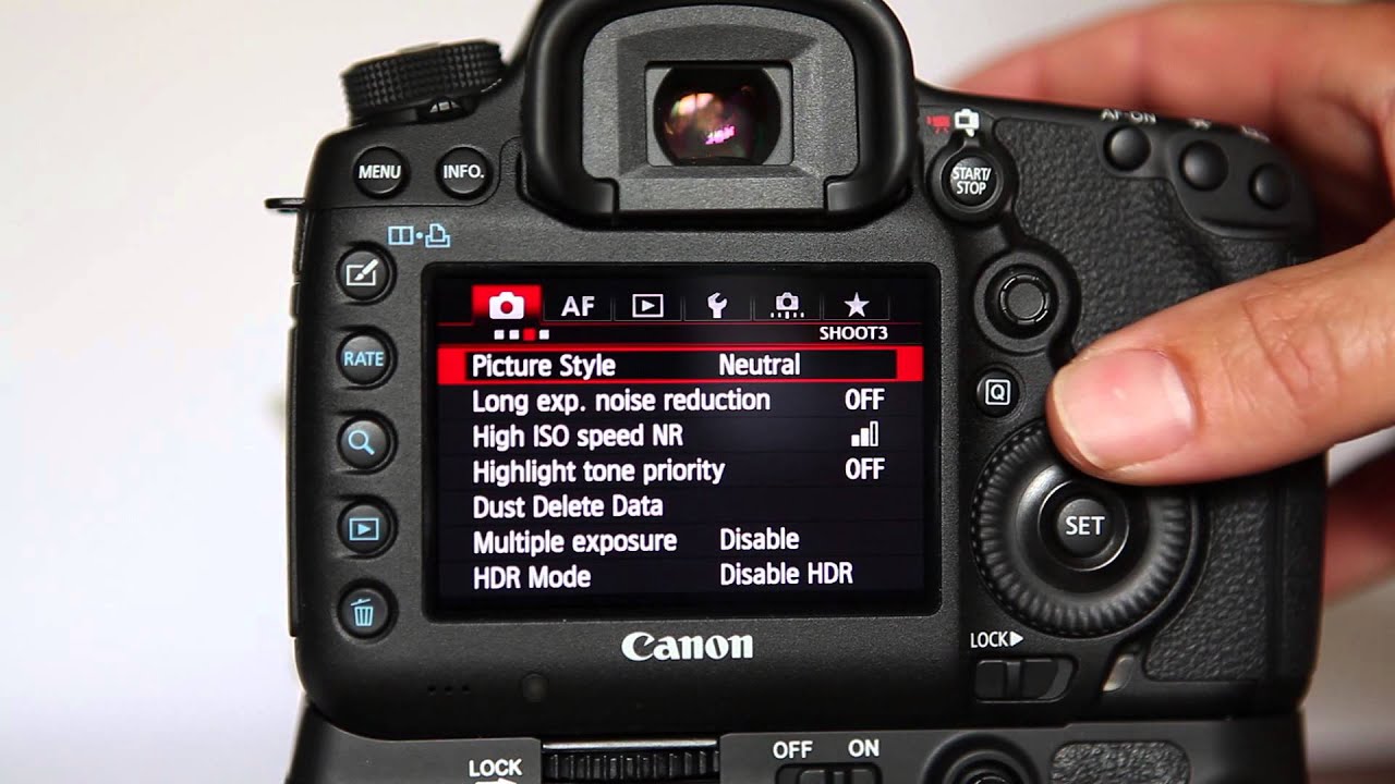 Setting a Canon 5D (5d mk iii) for Wedding Photography - YouTube