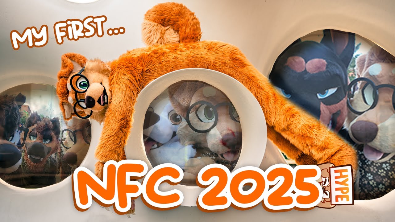 My first BIG furry convention in europe NordicFuzzCon 2025 #nfc2025