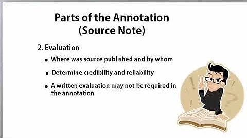 How to Write an Annotated Bibilography (Part 2)