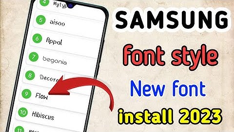 Any Samsung Download Premium Stylish Fonts for FREE in  2023