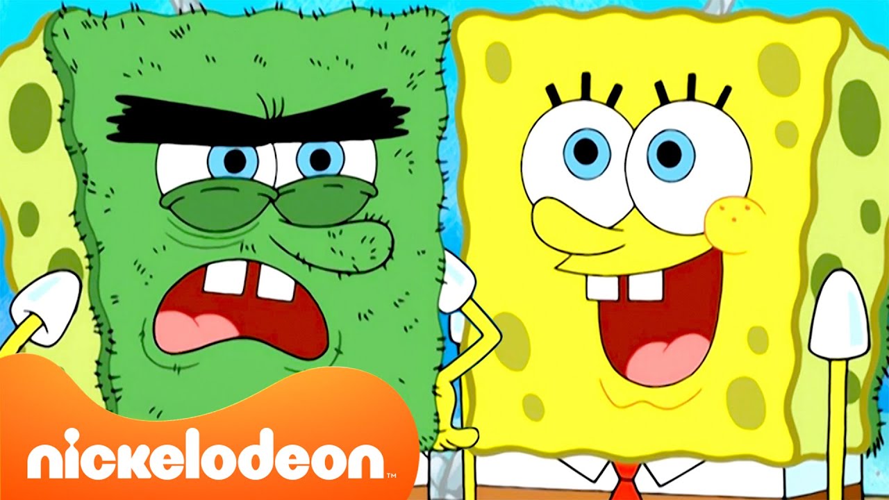 スポンジ・ボブ | スポンジ・ボブの逆さまデイ・マラソン！🙃 | 1時間