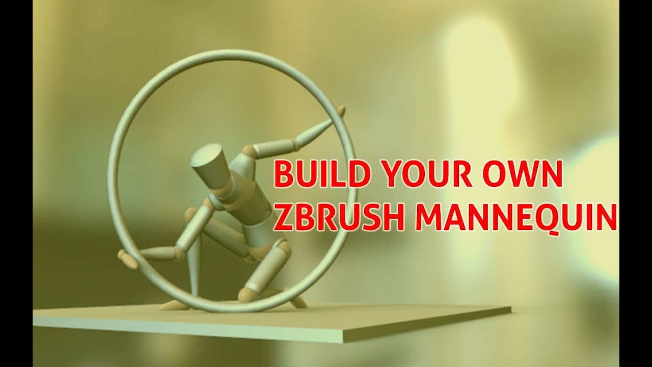 how to shape a maniquine zbrush