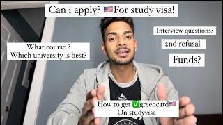 USA Study visa interview/HOW TO GET #GREENCARD