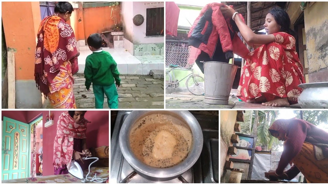 নতুন ক্লাসে উঠে স্কুল শুরু হয়ে গেল আজ থেকে,বাসি দুধের চা বানিয়ে ফেললাম🤤Bengali vlog 