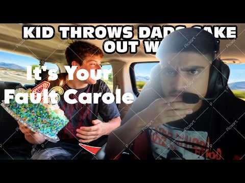 @OhShiitakeMushrooms | Kid Temper Tantrum Throws Dad's Birthday Cake Out Car Window (Reaction)