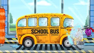 School Bus Wash & Repair Game for Kids 🚍 | Fun Bus Cleaning Game 🎮 | Kids Garage Game 🛠️ screenshot 5