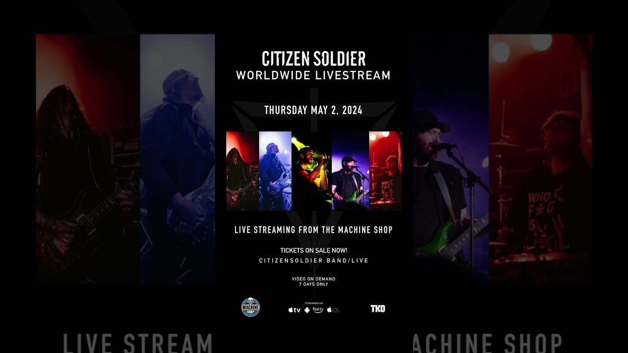 Our show on May 2 will be live streamed worldwide YouTube