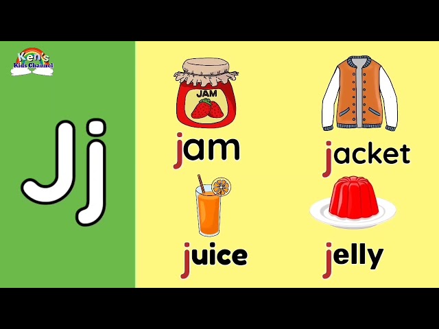 Letter Jj | Letter J Sound | Objects Beginning with Letter Jj | Learn to Write the Letter Jj class=