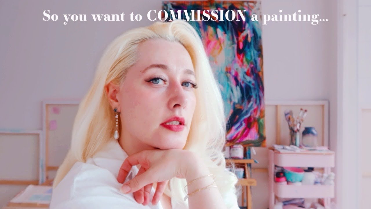 From Sketch to Finished Painting - The Art Commission Process - YouTube