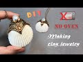Mermaid shell pendant DIY (New Way of No Oven)clay jewelry
