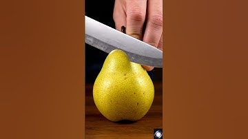 Satisfying Pear Cutting ASMR 🍐✨ | Juicy & Crisp