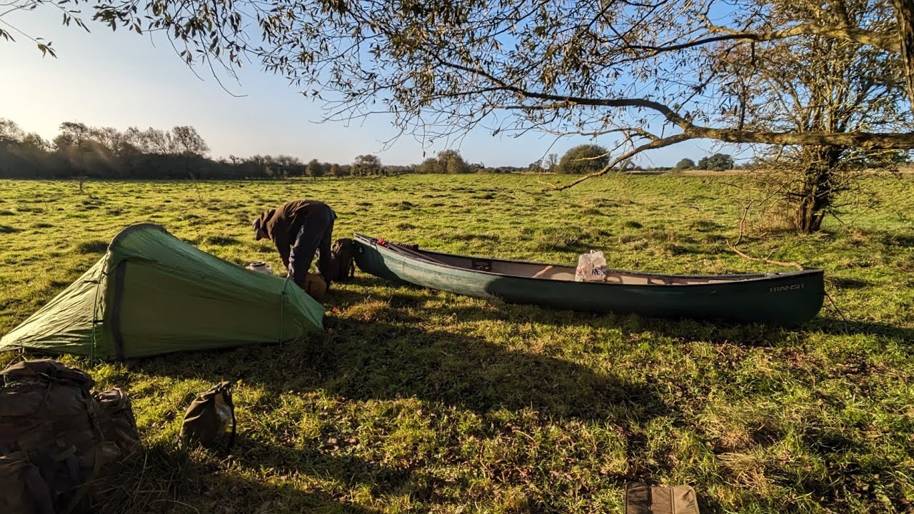 Morning POV canoe trip down the lovely river Derwent.