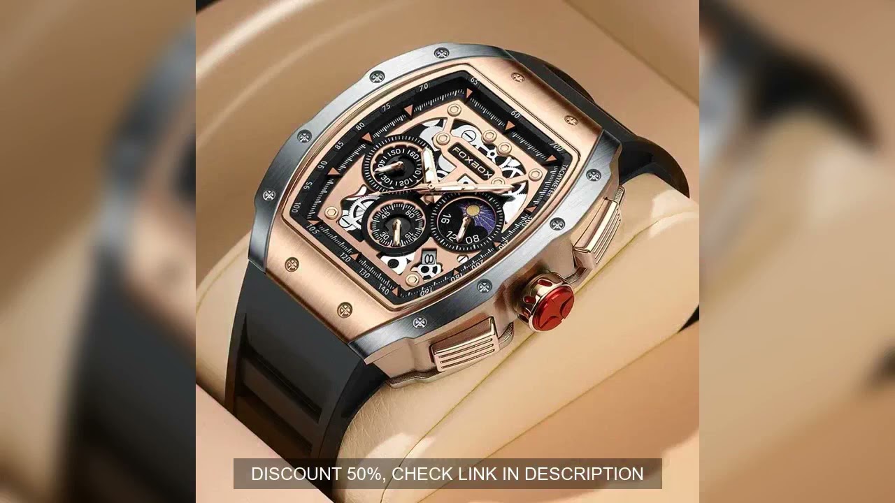 2024 New Sports Watch Men Top Brand Luxury Mens Watches Business Waterproof Military Quartz Chronogr