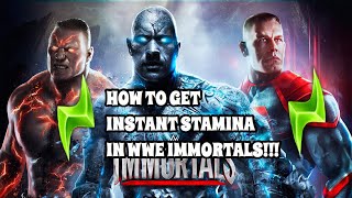 HOW TO INSTANTLY REFILL YOUR STAMINA IN WWE IMMORTALS!!! screenshot 2