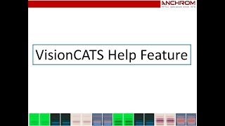 CAMAG HPTLC software visionCATS Help Feature tutorial by Anchrom