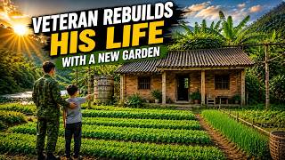 Single father and veteran rebuilding his life: repairing power lines and a new garden - new plans.