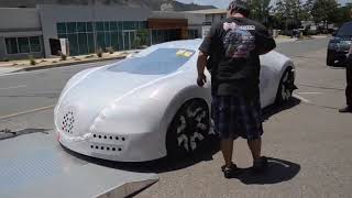Delivery of Bugatti Veyron to the new owner