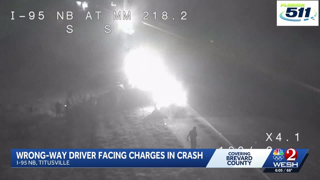 Wrong-way driver found in nearby bushes after crash on I-95 in Brevard ...