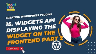 15.  Widgets API   Displaying the widget on the frontend part 2 Profile