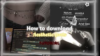 How to download aesthetic fonts tutorial (da font) #video #tutorial #dafont  screenshot 5