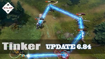 Dota 2 update 6.84 - Tinker bouncing laser ( Aghanim