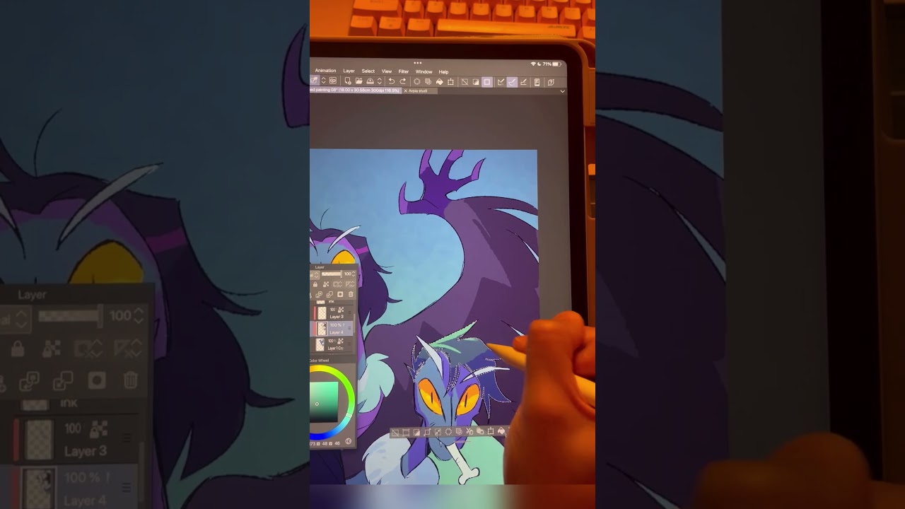 Speed Painting Harpy #dungeonsanddragons #speedpaint #trendingshorts