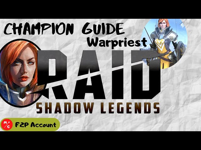 F2p Warpriest Raid Shadow Legends Champion Guide Free 2 Play Friendly Support Healer Youtube