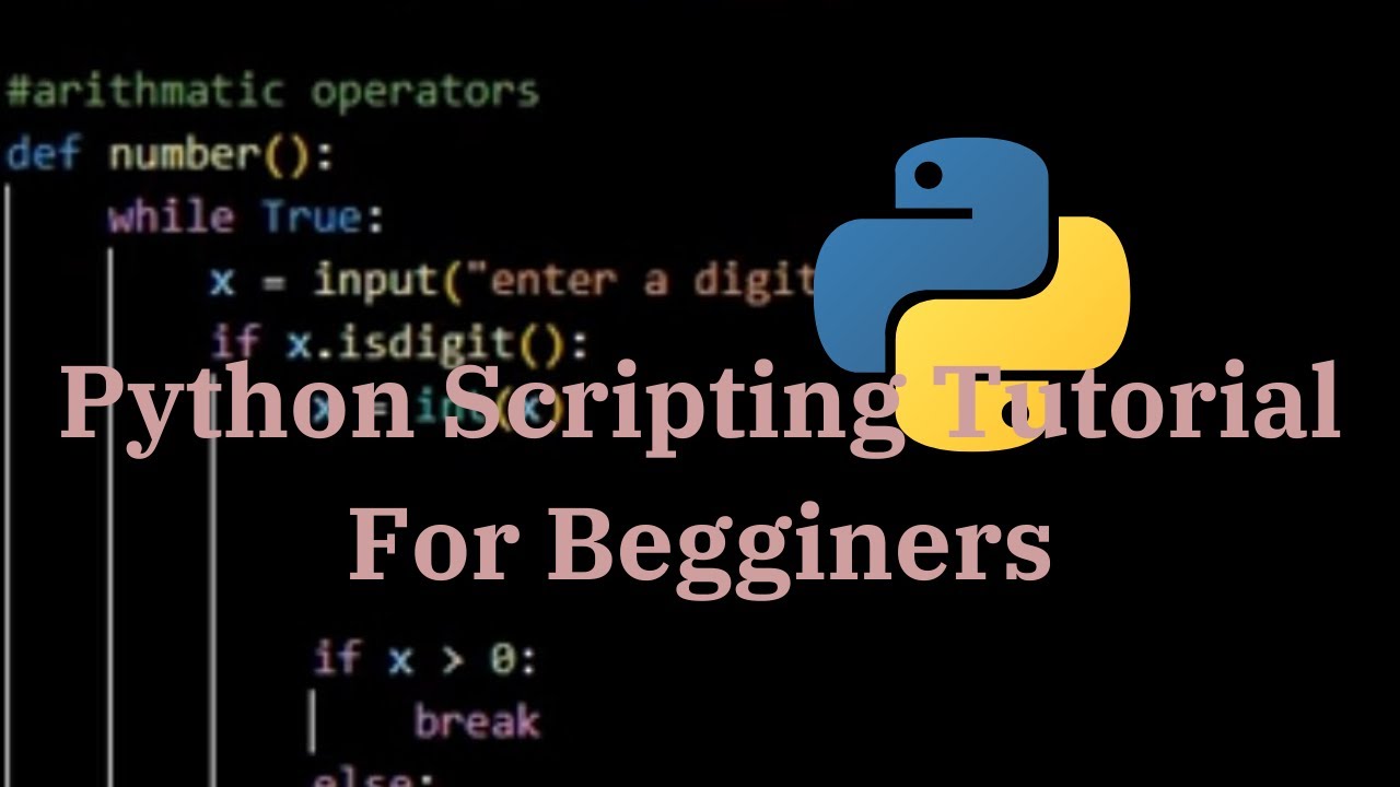 python scripting tutorial - YouTube
