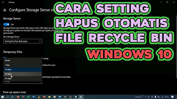 Cara Menghapus File Recycle Bin Secara Otomatis di Windows 10