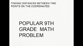 Find distances between two points