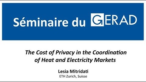 The Cost of Privacy in the Coordination of Heat and Electricity Markets, Lesia Mitridati