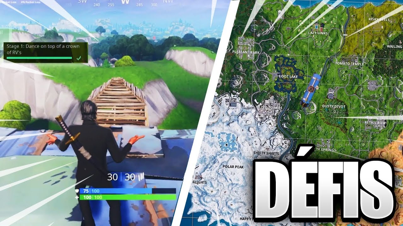 danser sur une tortue de metal etape 2 defi semaine 1 saison 7 fortnite battle royale - danser devant 3 sculpture de glace fortnite