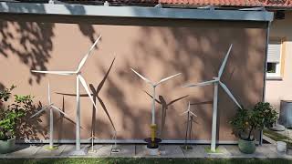 Windenergieanlagenmodell in freier Natur