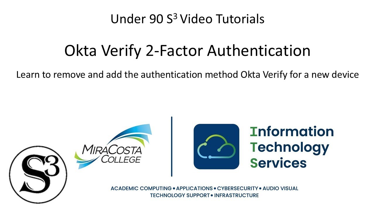 Setup Okta Verify on a New Device - YouTube