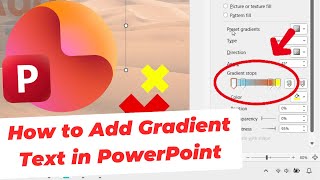 How to Add Gradient Text in PowerPoint (Stylish Color Fade Effect)