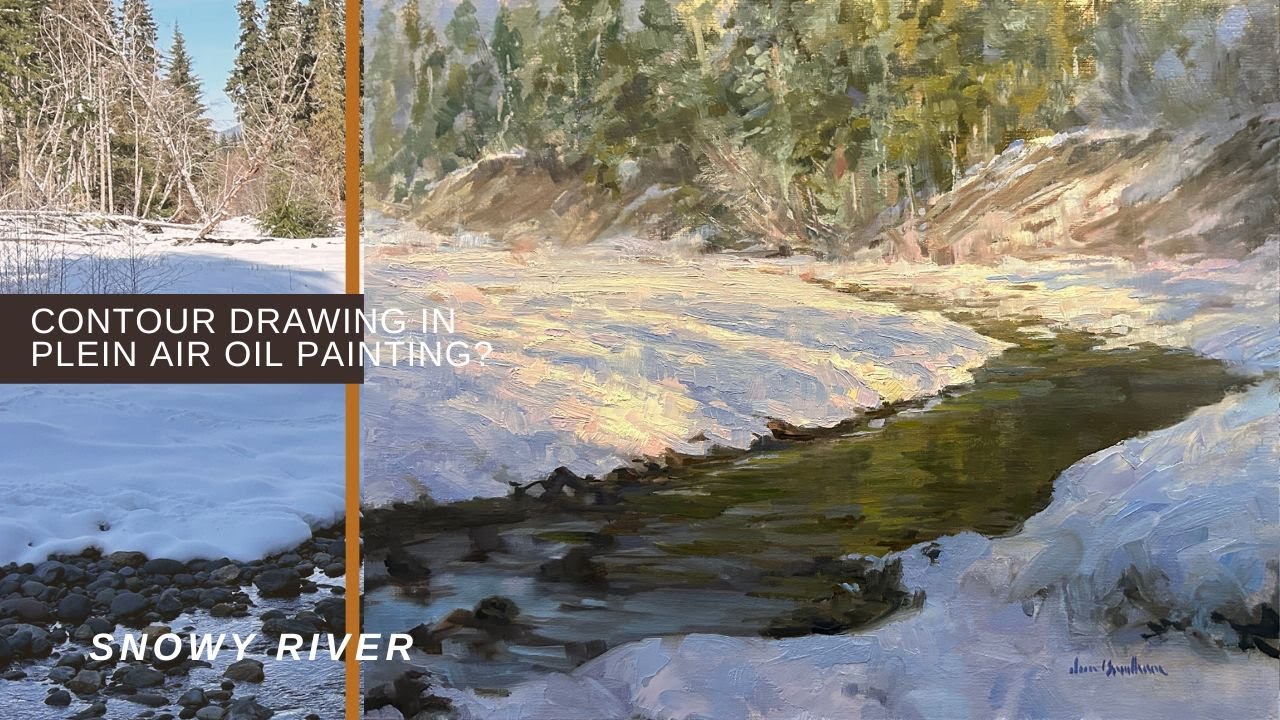 CONTOUR DRAWING IN OIL PAINTING? plein air with Jon Bradham - YouTube